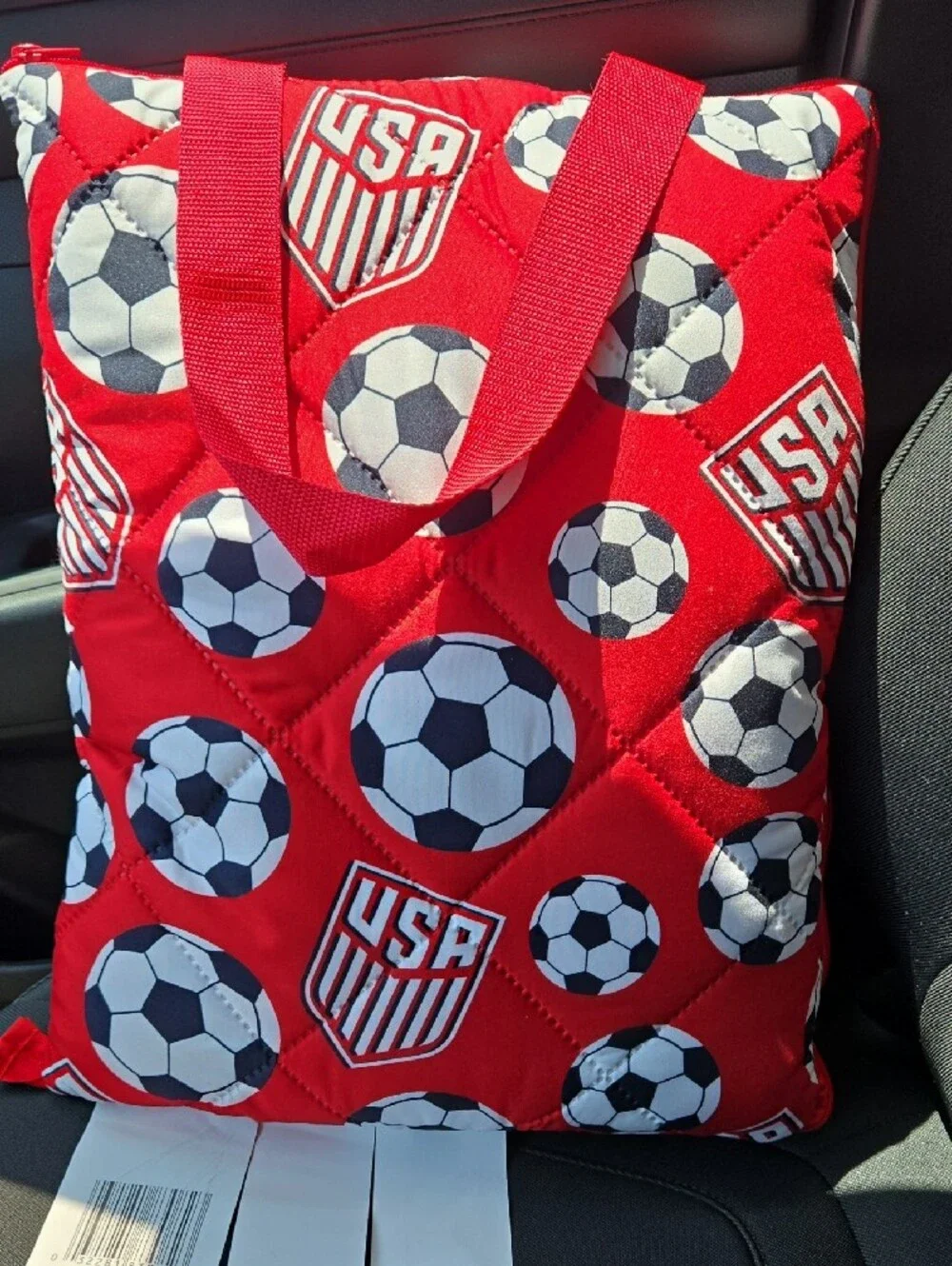 Team USA 🇺🇲 Red Soccer Stadium Blanket Tote - Men's Bag